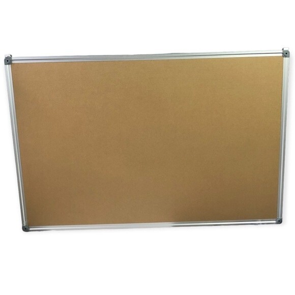 Large Grey Wall Mounted Office Home Framed Pin Notice Board - Picture 4 of 4